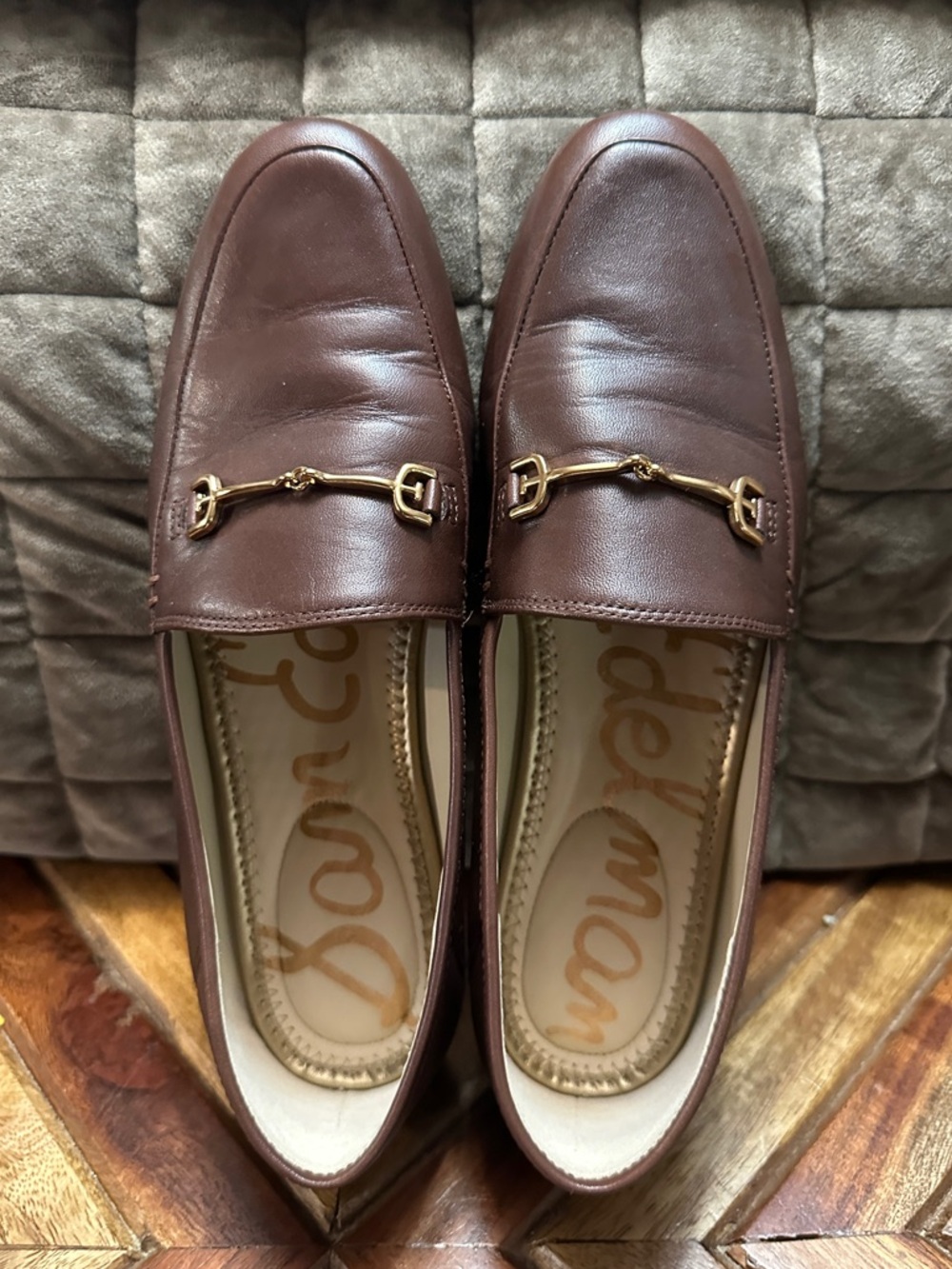 Sam Edelman Brown Leather Horsebit Loafers for Women